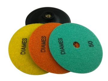 СУХОЙ ПОЛИРОВАЛЬНЫЙ ДИСК GRES 125 50 100 200 РУЧКА M14