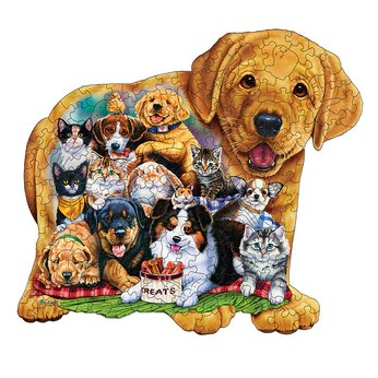PUZZLE DREWNIANE A3 PSY PIES 241 elementów