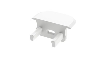 Белая боковая заглушка для встраиваемых профилей LUMINES B для гипсокартонных плит