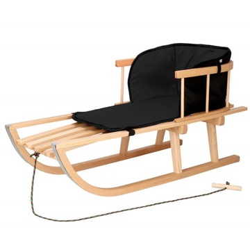 ДЕРЕВЯННЫЕ САНКИ от производителя со СПИНКОЙ + ПОДНОЖКИ для ПОЛЬСКИХ детей