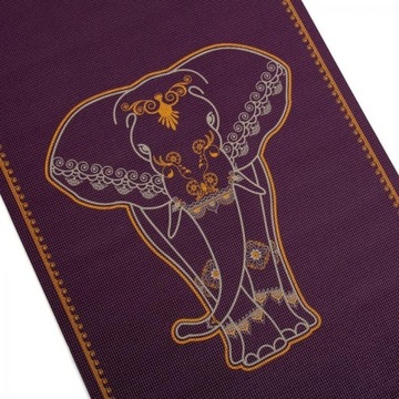 Коврик для йоги Bodhi Leela Elephant 4,5 мм - фиолетовый