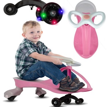 ГРАВИТАЦИЯ ДЛЯ РЕБЕНКА Автотолкач 120 кг СВЕТЯЩИЕСЯ СВЕТОДИОДНЫЕ КОЛЕСА