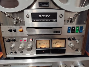 Катушечный магнитофон SONY TC-755A + катушки с лентой