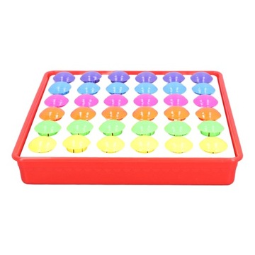 Доска для колышков в виде грибов. Мозаика своими руками. Головоломка для детей.