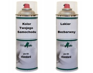 LAKIER srebrny VOLKS. LY1T MELANGE MET.+KLAR 2x400