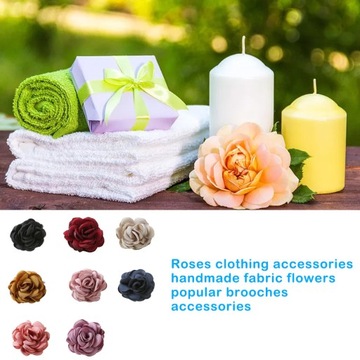 Broszka kwiatowa Koreańska tkanina lniana