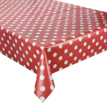 Obrus Ceratowy Cerata Czerwone Kropki 500x140 cm