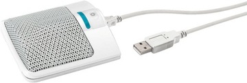 Mikrofon pojemnościowy powierzchniowy Monacor ECM-306BU/WS