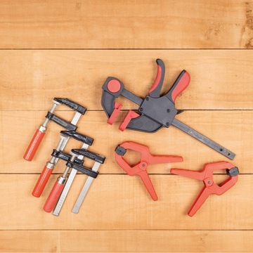 Струбцина столярная, струбцина винтовая, тип ручки ф 300х80 мм