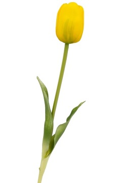 TULIPAN SILIKONOWE TULIPANY jak żywe ŻÓŁTE 40 cm