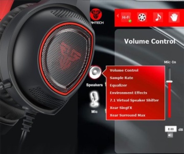 FANTECH SŁUCHAWKI HG16 SNIPER 7.1 RGB BLACK PRZEWO