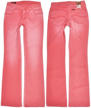 LEE spodnie PINK jeans bootcut STAR _ W29 L33