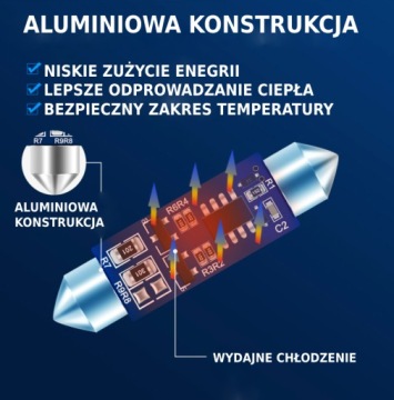 C5W DUAL COLOR — 31 мм — фестон Canbus