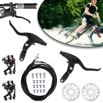 HYDRAULICZNE HAMULCE TARCZOWE MTB ZESTAW HAMULCA TARCZOWEGO ZACISK HAMULCA