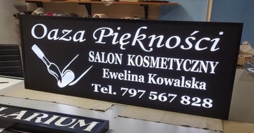 80х30 Баннер световой короб реклама Парикмахерская, светодиодный салон красоты