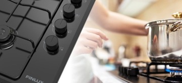 Газовая варочная панель FILUX FG-64NNEMBK Черный