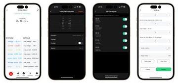 Licznik WiFi TUYA energii prądu watomierz przekaźnik 40A LCD na szynę DIN