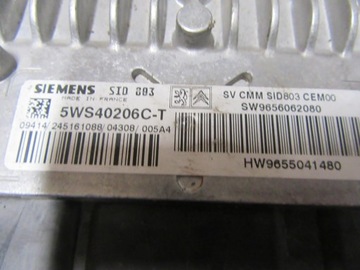 CITROEN PEUGEOT 407 2.0 HDI JEDNOTKA ŘÍZENÍ MOTORU SIEMENS SID803