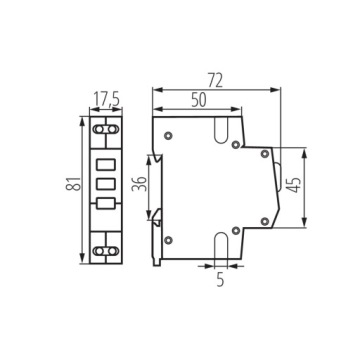 ИНДИКАТОРНАЯ ЛАМПА 3F LED TH35