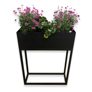Metalowa donica kwietnik LOFT osłona 60x20×80