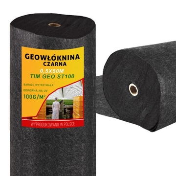 GEOWŁÓKNINA AGROWŁÓKNINA 0,5x50m 100g/m2 GRUBA TIM