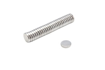 Magnes Neodymowy Walcowy MW 10x2 mm N38 100 sztuk