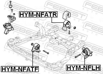 FEBEST HYM-NFLH LOŽISKO MOTORU