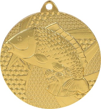 medal wędkarstwo, trzy kolory, 50 mm + wstążka gratis