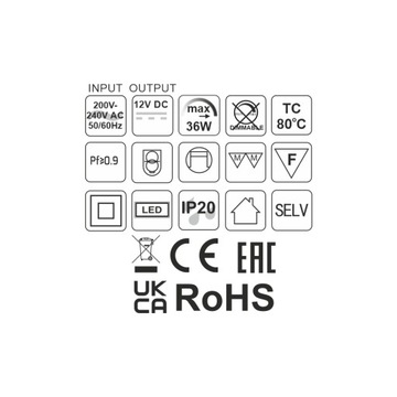 Super Flat для светодиодной 12 В/36 Вт