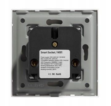 ZIGBEE СТЕКЛЯННАЯ ЭЛЕКТРИЧЕСКАЯ РОЗЕТКА КОНТАКТ TUYA