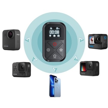 БЕСПРОВОДНОЙ ПУЛЬТ ПУЛЬТА ДЛЯ GOPRO HERO 10 9 8 MAX 80M