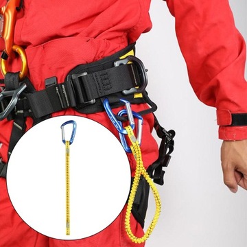 Темляк для инструмента с карабином, защищающий от потери веревки.