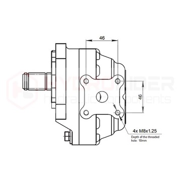 СОЕДИНЕНИЕ НАСОСА NSZ32 NSZ40 M30X1,5 ГИДРОЛИДЕР