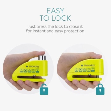 Блокировка диска/велосипеда Сигнализация Navaris 110 дБ