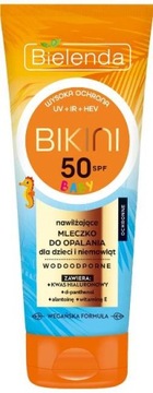 Ochronne mleczko dla dzieci wodoodporne SPF50 Bielenda Bikini 2023 Baby