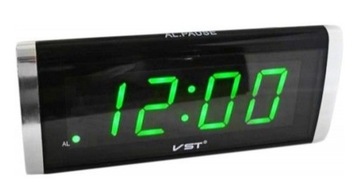 BUDZIK ZEGAR ELEKTRONICZNY SIECIOWY LED VST730