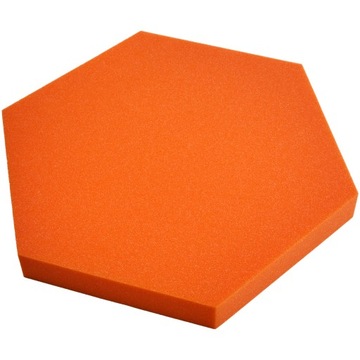 Pianka AKUSTYCZNA Panel akustyczny HEX ORANGE 5cm za głośnik kino domowe