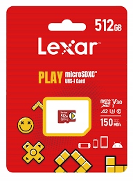 Karta pamięci microSD Lexar Play 512 GB dla Graczy