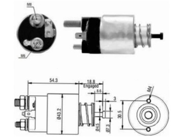 ELEKTROMAGNET STARTÉR HYUNDAI I10 I MK1 1.1 ATOS 1.0 GETZ