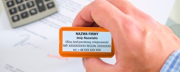 WAGRAF B3s ШТАМП ДЛЯ 6 СТРОК НАЗВАНИЕ КОМПАНИИ ОФИСНЫЙ ДИЗАЙН + ЛАСТИК