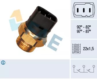 FAE SPÍNAČ VENTILÁTOR CHLADIČŮ 38150