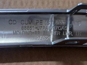 KIA XCEED FACELIFT GT-LINE LIŠTA NÁRAZNÍKU ZADNÍHO LEVÝ