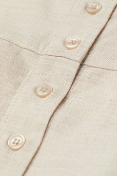 Bluzka z bufiastym rękawem Top z dom. Lnu H&M r.34