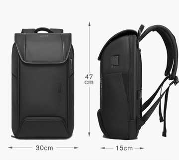 Antykradzieżowy plecak Bange BG-7276 na laptopa 15,6 z USB czarny