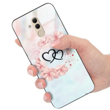ETUI GLASS do HUAWEI MATE 20 LITE Miłość Top Wzory