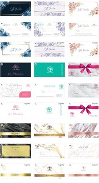 КРАСИВЫЙ НАБОР Подарочные сертификаты+конверты х100+ДИЗАЙН