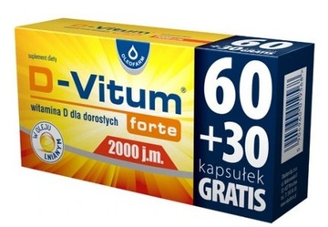 D-VITUM Forte 2000 witamina D 90 kaps.