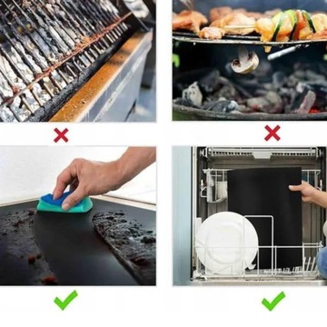 5 x ТЕФЛОНОВЫЕ КОВРИКИ ДЛЯ ГРИЛЯ ДЛЯ ДУХОВКИ БОЛЬШОЙ МНОГОРАЗОВЫЙ ПОДДОН