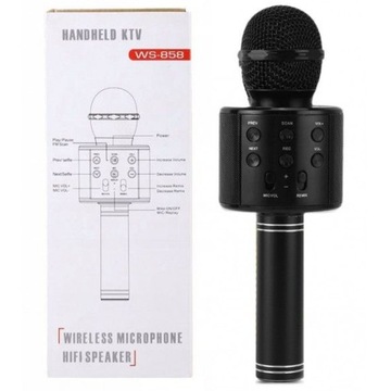 БЕСПРОВОДНОЙ МИКРОФОН КАРАОКЕ ДИНАМИКА BLUETOOTH ДЛЯ ЗАПИСИ ПЕНИЯ