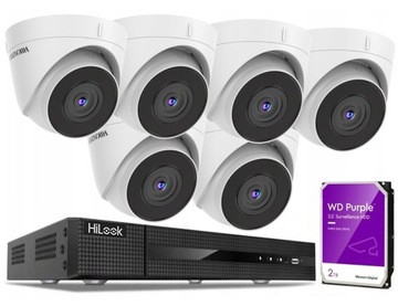 Zestaw Monitoringu IP ZEWNĘTRZNY 6 Kamer 4Mpx PoE